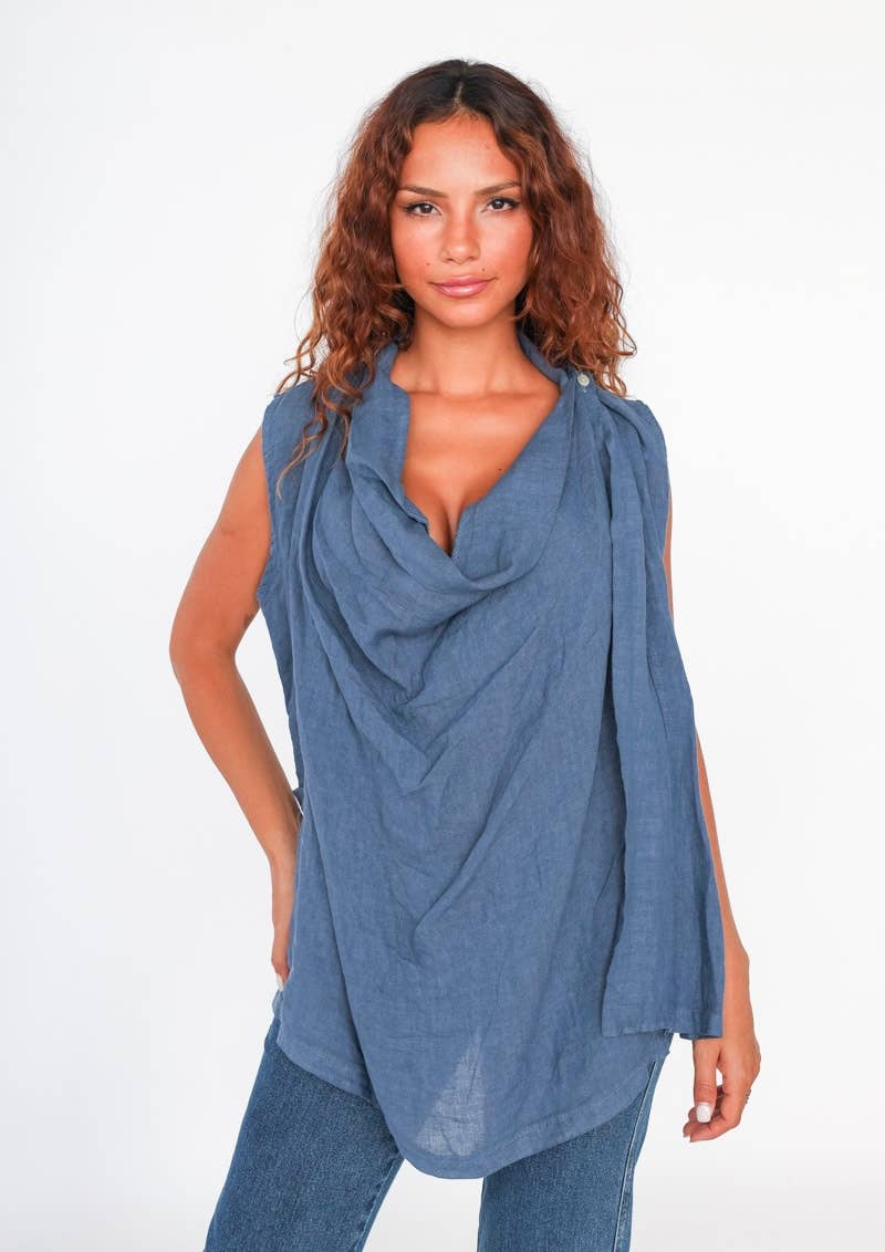 LINEN & COTTON HOUSE – Großhandel Oberbekleidungsweste – Damen – WESTE AUS LEINEN 5172 BESTSELLER FRÜHLINGS- UND SOMMERKLEIDUNG 49