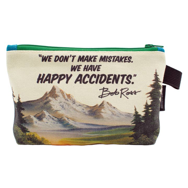 Unemployed Philosophers Guild - Wholesale Pouch - Unisex - Bob Ross Zipper Bag