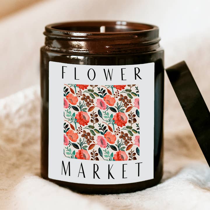 Flower Market Soy Wax Scented Candle for wholesale by OLFFE