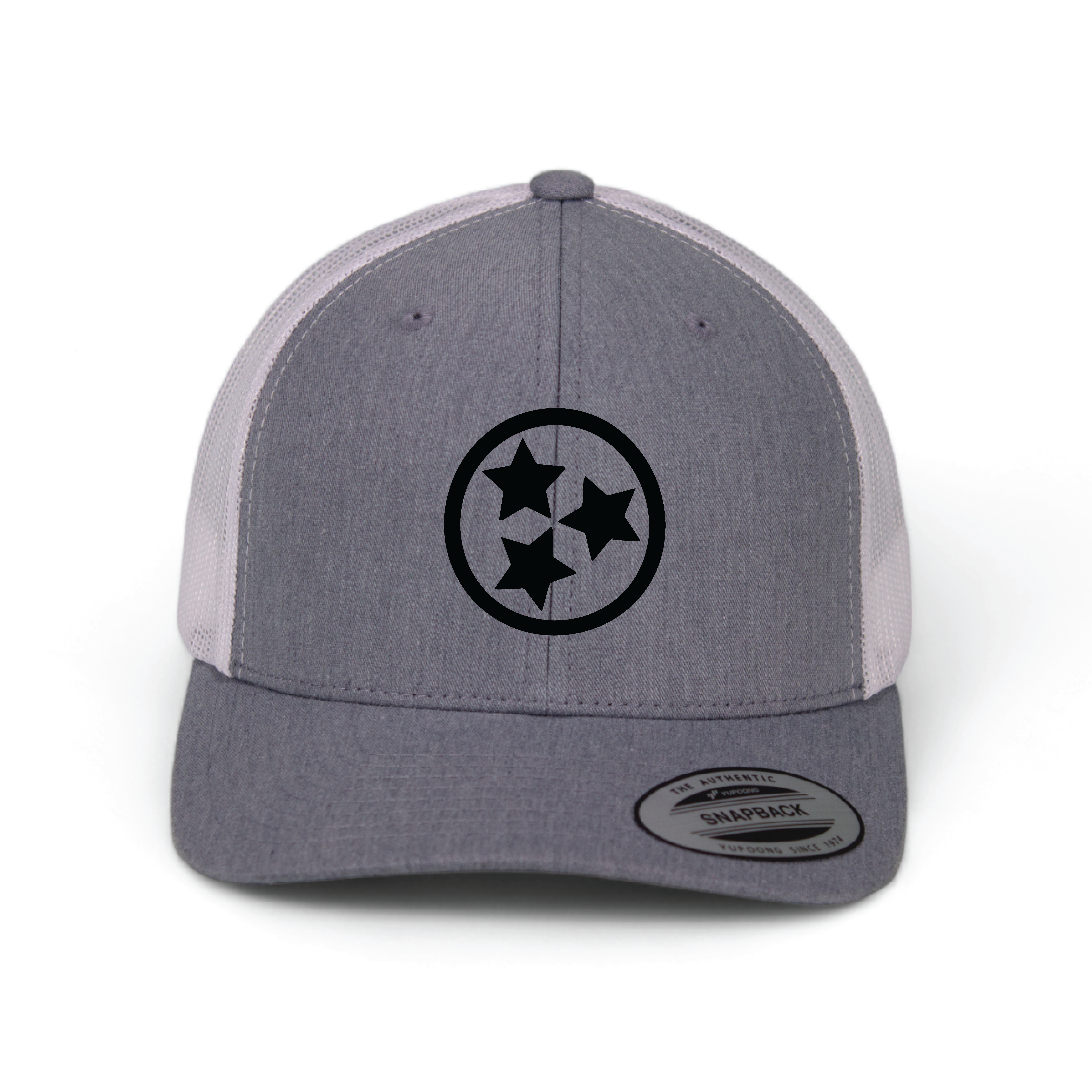 Cotton Mule - Wholesale Trucker Hat - Unisex - Black Silicone Tristar Trucker Hats2