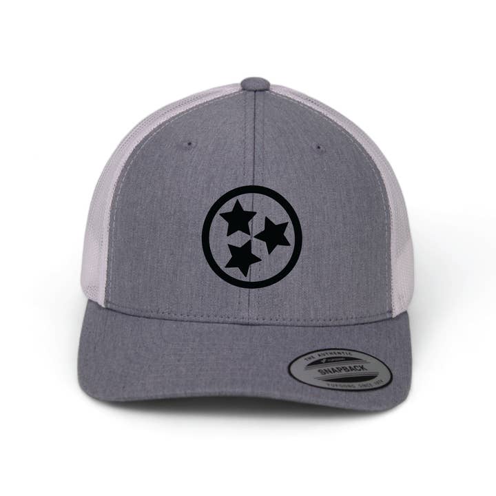 Cotton Mule - Wholesale Trucker Hat - Unisex - Black Silicone Tristar Trucker Hats2