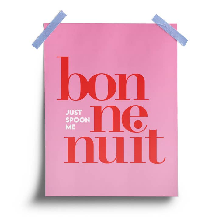 Bonne Nuit poster voor wholesale door Pardon My French