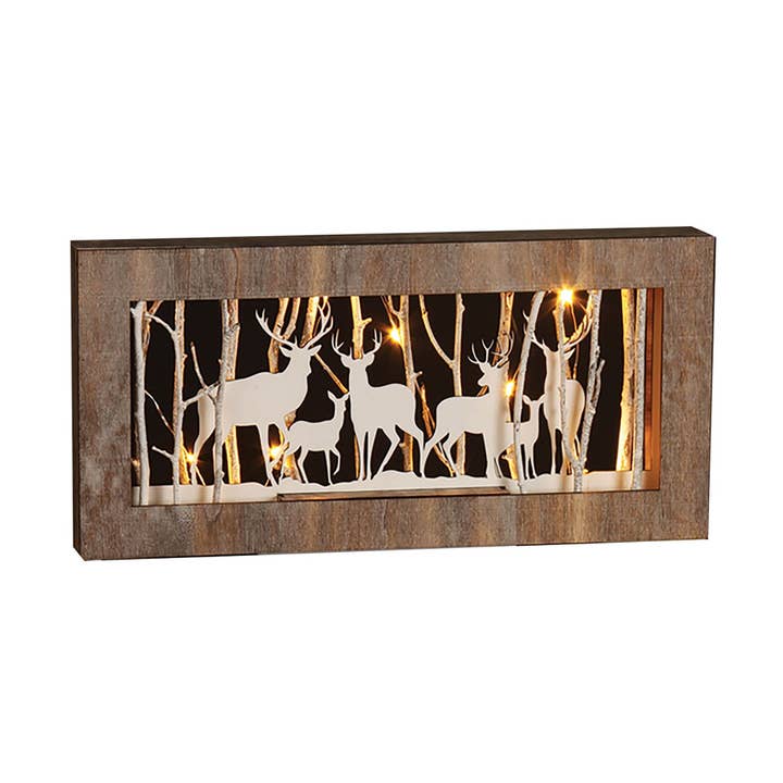 Bright Ideas – wholesale Christmas decoration – Lg Deer Frame w/Twig & Light - ORIGINAL PRICE $35.000