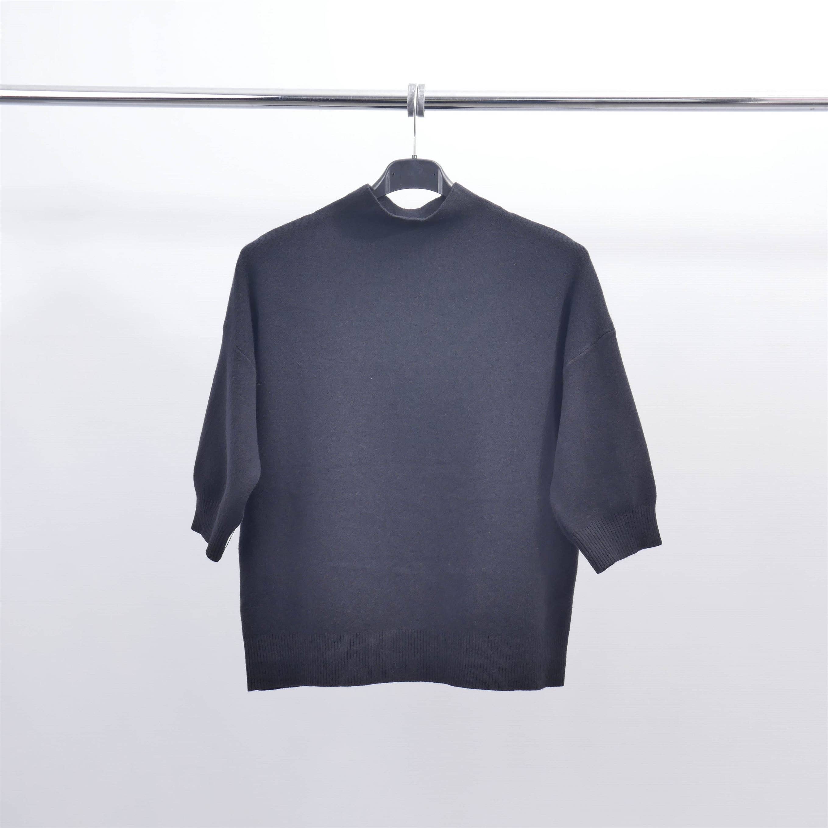 Cecile Wang - Wholesale Knit Sweater - Women's - 3/4 sleeve high neck sweater ZMP12726