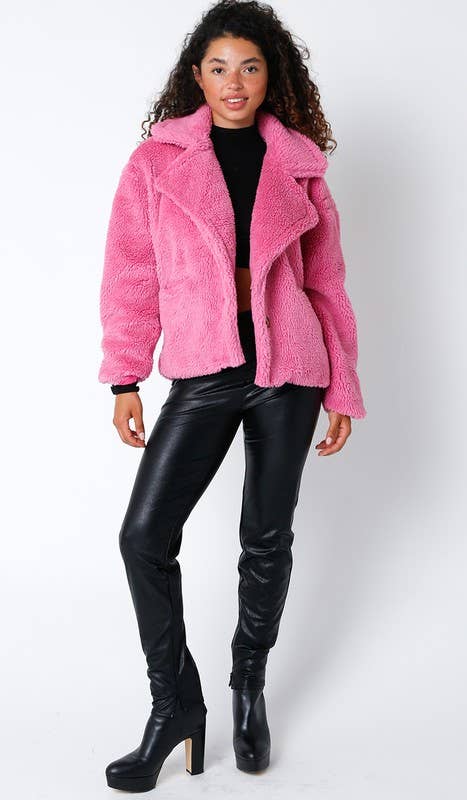 Olivaceous - Wholesale Jacket - Women's - Gabby Plush Jacket5