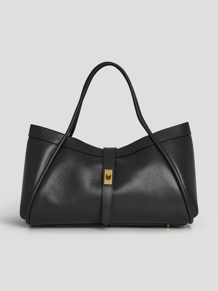 Mayfair Bag in Black Togo Leather for wholesale by Voemièn