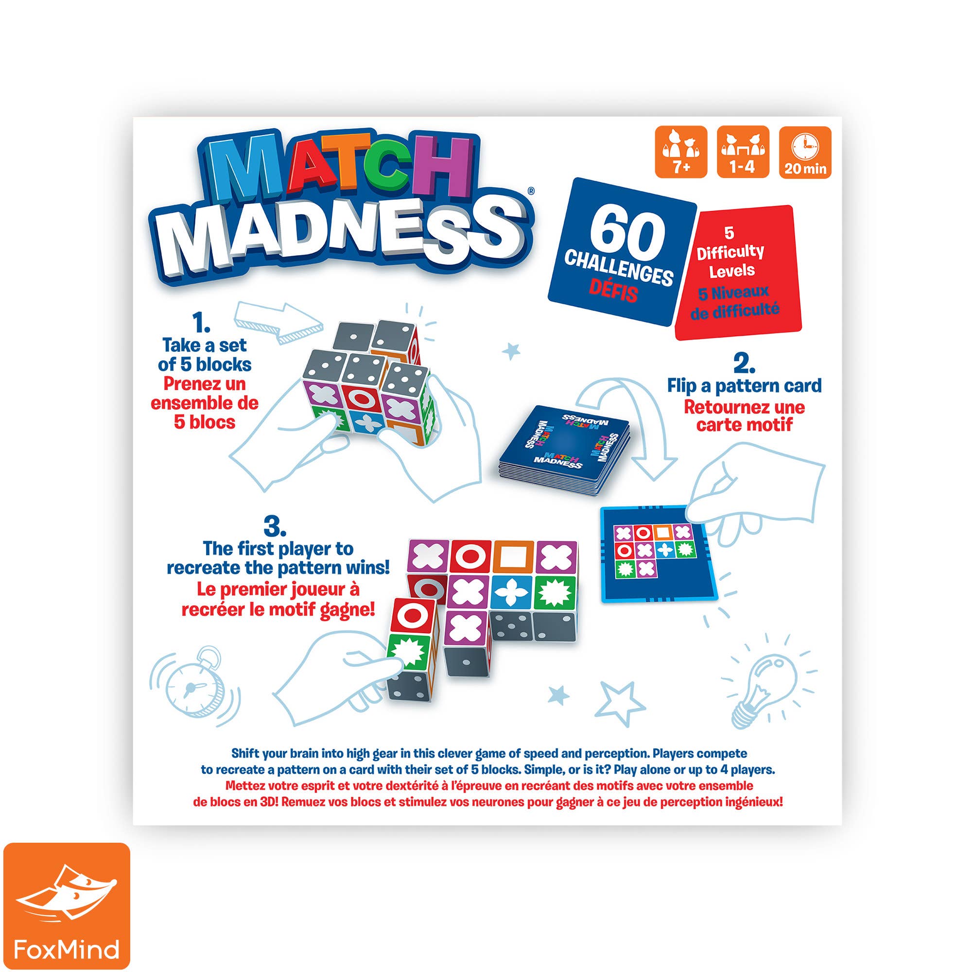 FoxMind - Wholesale Brain Game - Kids - Match Madness2