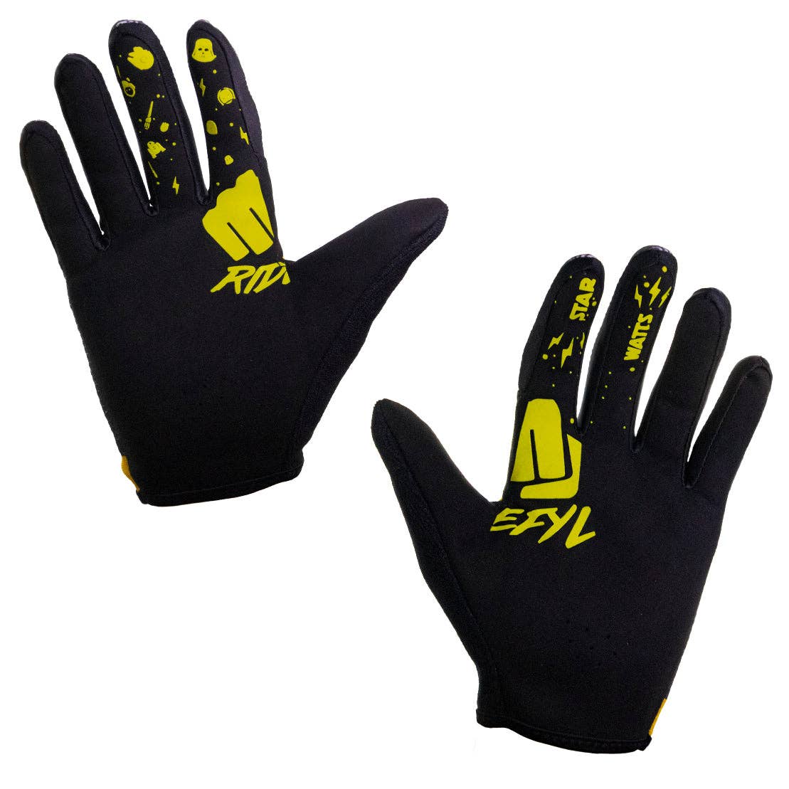 Ridefyl - Wholesale Gloves - Men's - Ridefyl MTB or Road Bike Gloves - Star Watts1