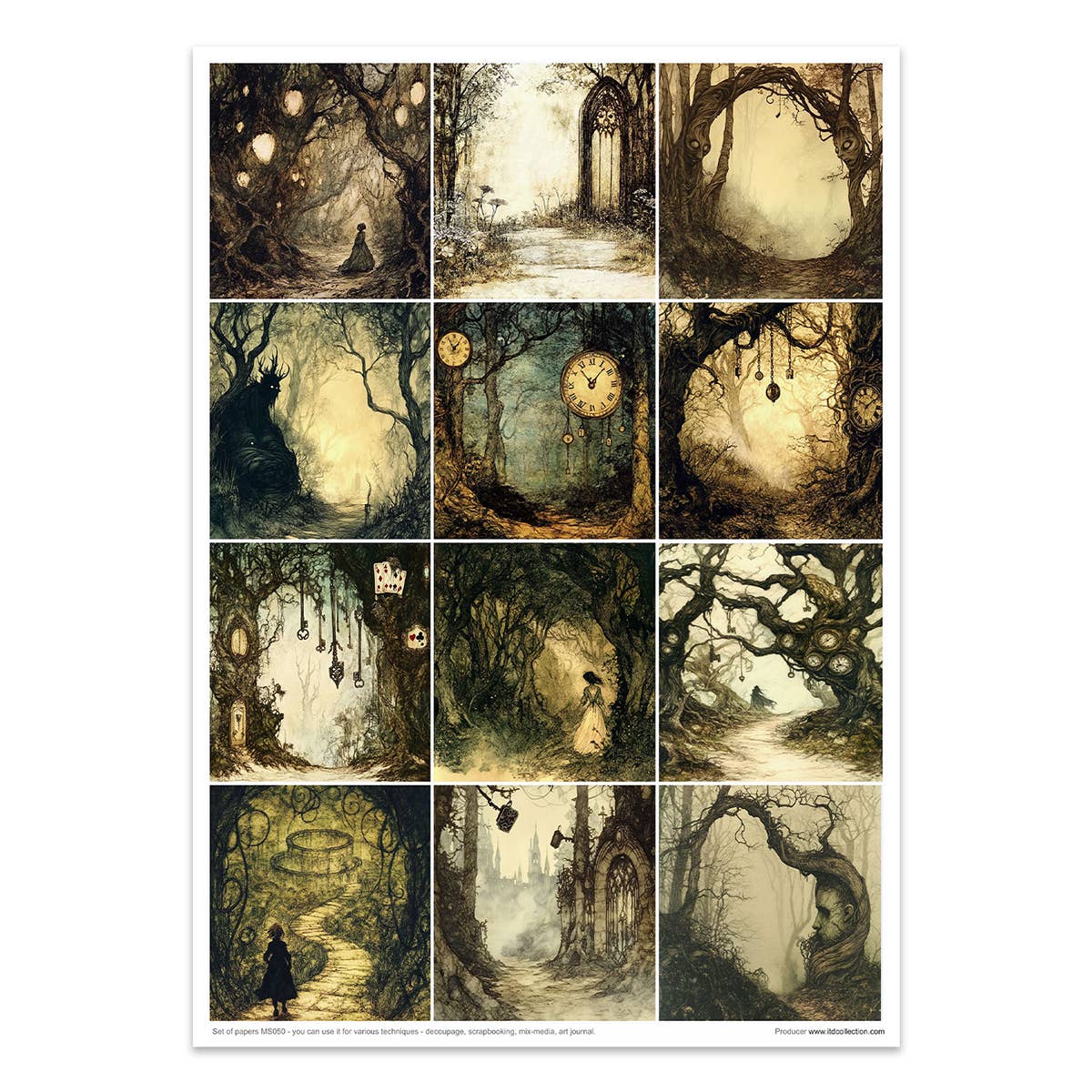 ITD Collection - Wholesale Craft Supplies - Creative set MS050 - Alice's Magic - a world without logic-29