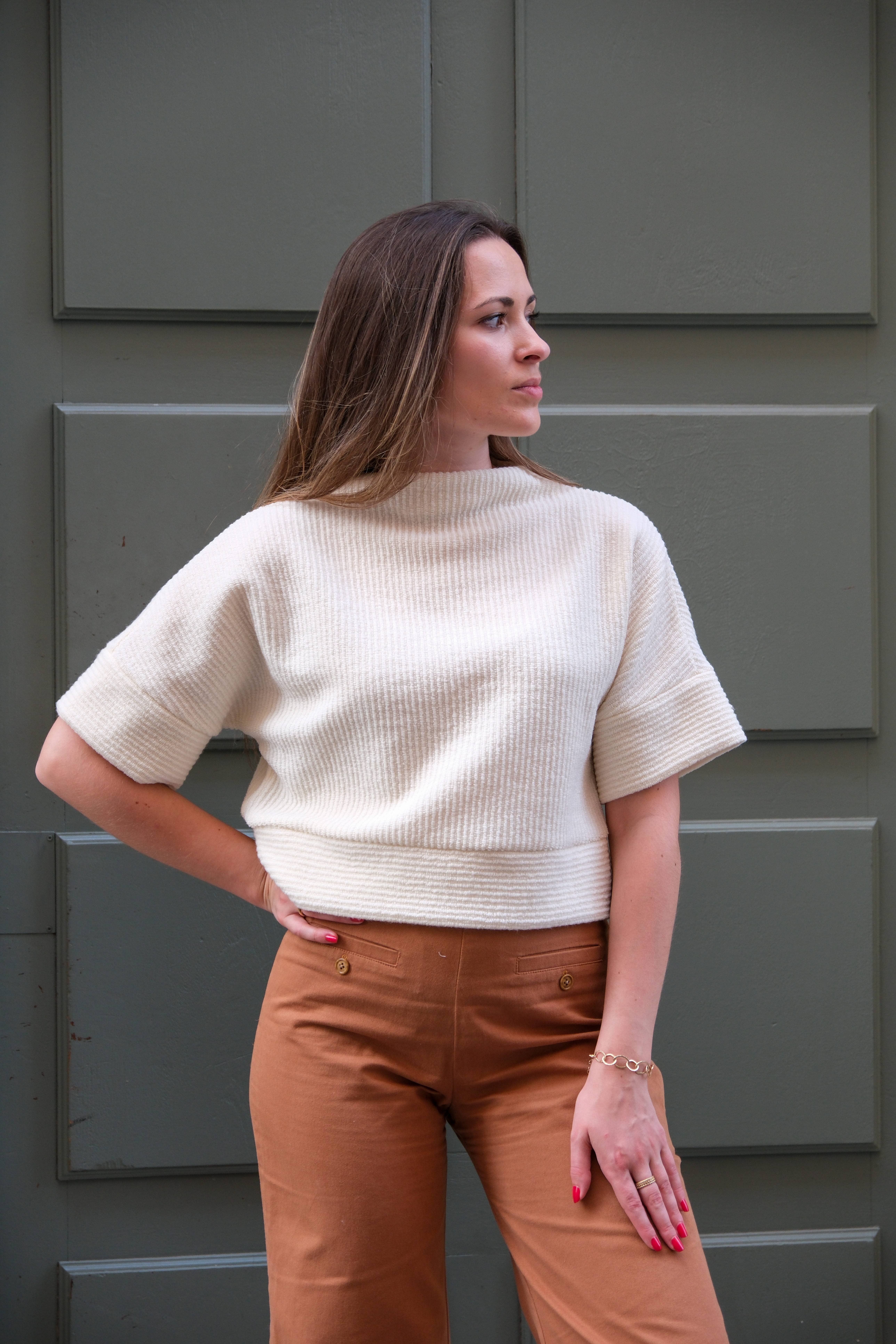 Cha' coud - Wholesale Knit Sweater - Women's - Sewing pattern - Inès jumper0