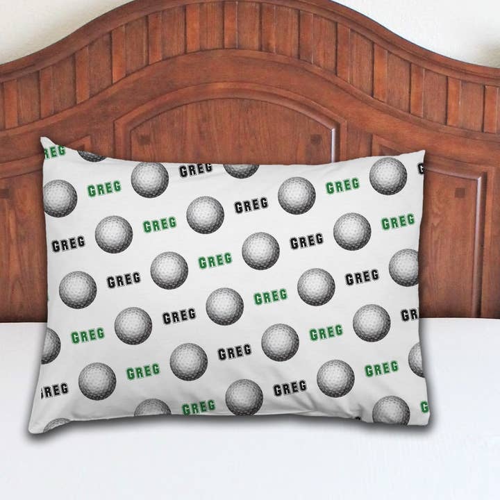 Golf Personalized Pillowcase for wholesale by Potter's Printing