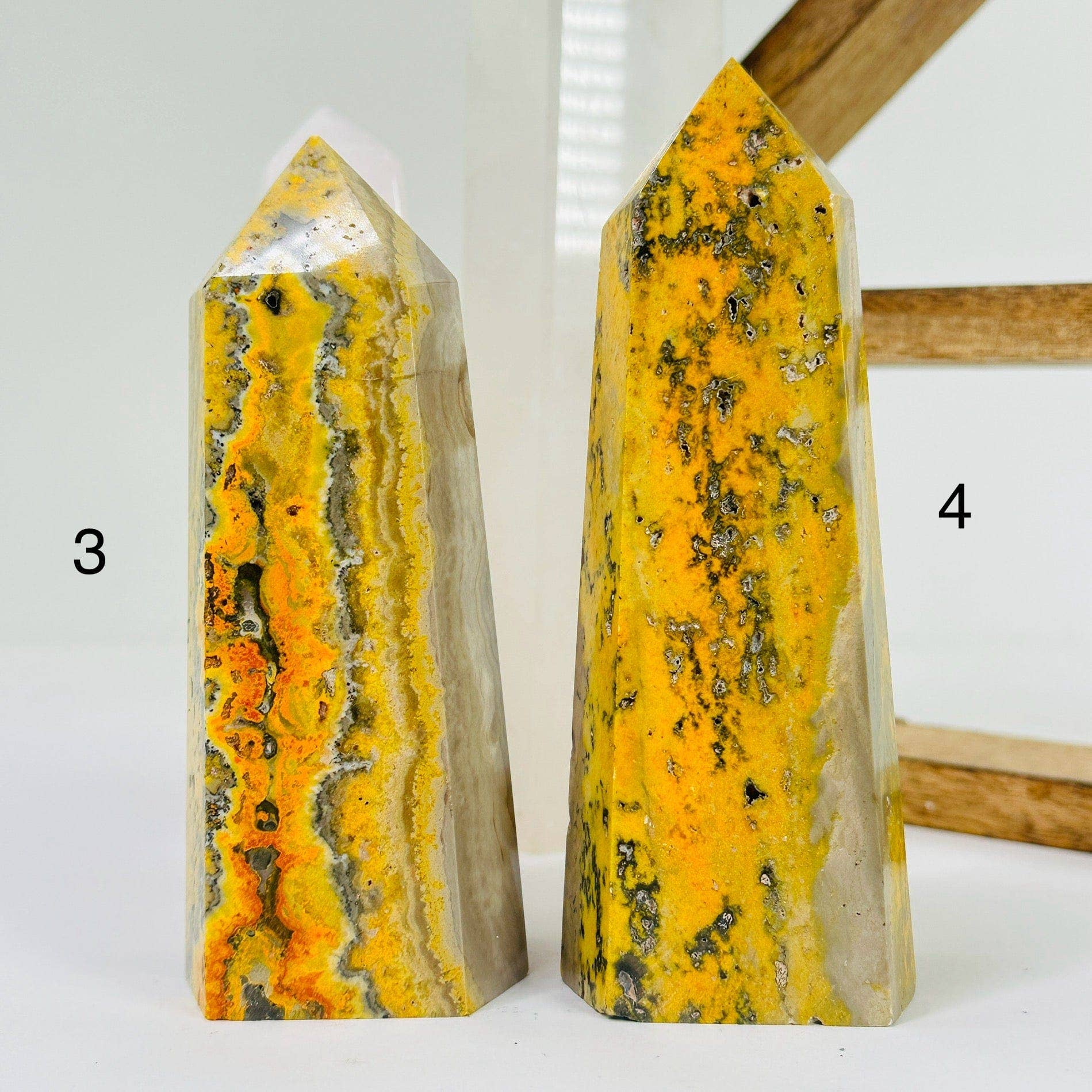 Rock Paradise - Wholesale Spiritual Stone/Crystal - Bumble Bee Jasper Crystal Point YOU CHOOSE3