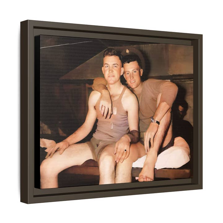 Walt & Pete - Wholesale Photograph - paire 100 | Framed Vintage Photo - Matte Canvas9