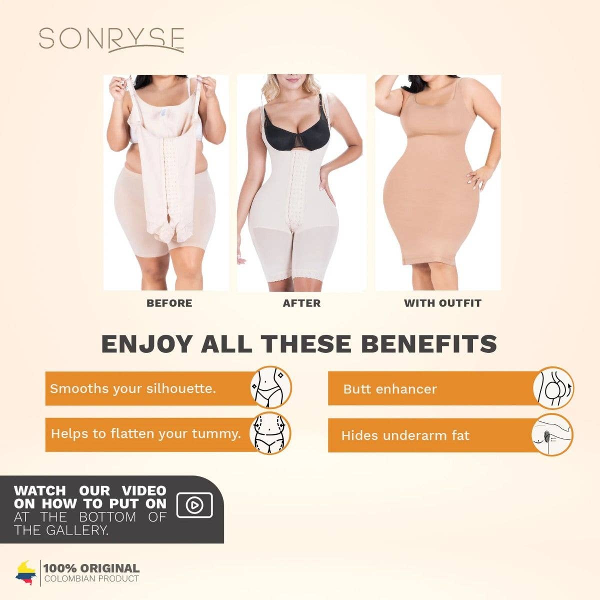 Lingerie Mart - Wholesale Shapewear - Women's - SONRYSE 048BF | Fajas Colombian Post Surgery6
