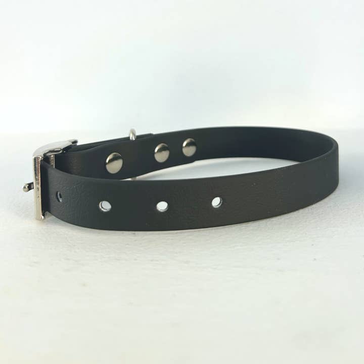 Puppies & Pom Poms - Wholesale Pet Collar - Dog - Handmade Biothane Dog Collar - Black - 20mm3