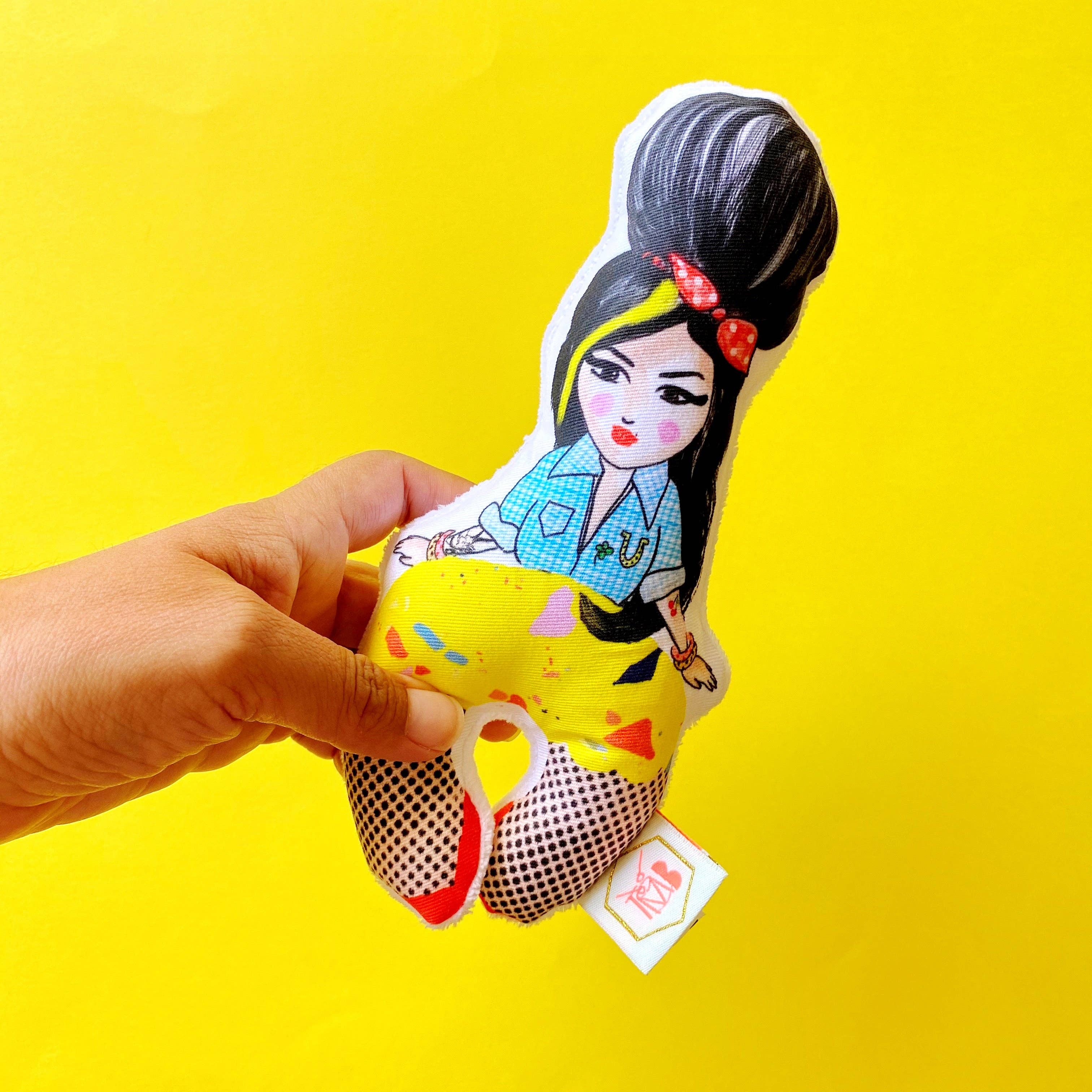 Tambour Battant - Wholesale Handheld Rattle - Baby - Amy Yellow baby rattle2