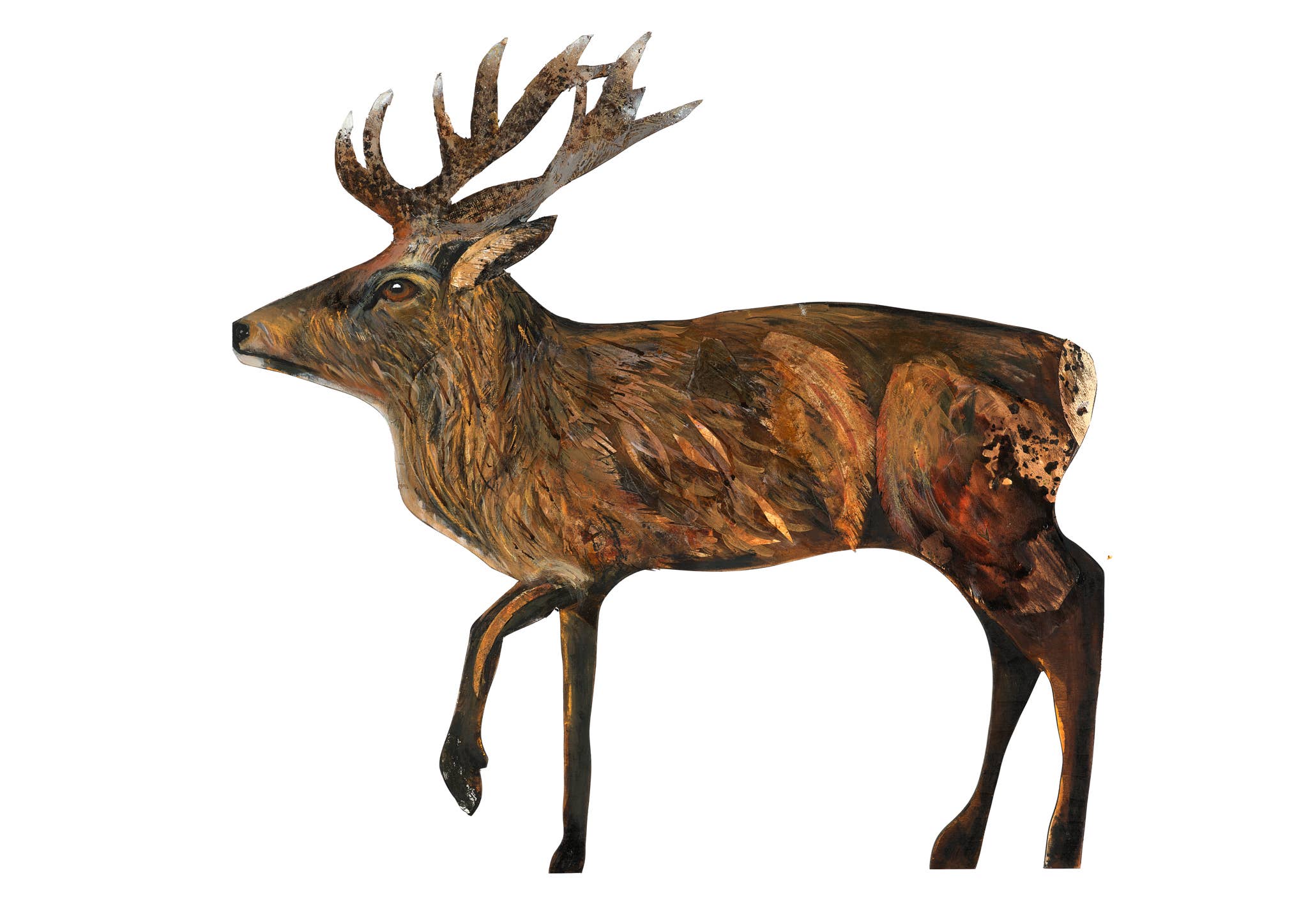 Clare O’Neill Artworks - Wholesale Wall Accent - Autumn Stag birch plywood decoration  1