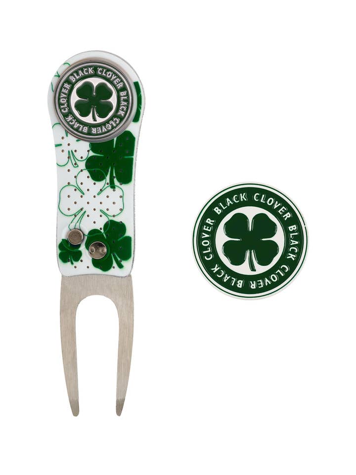 Live Lucky Divot Tool with Ball Marker Set for wholesale by Black Clover