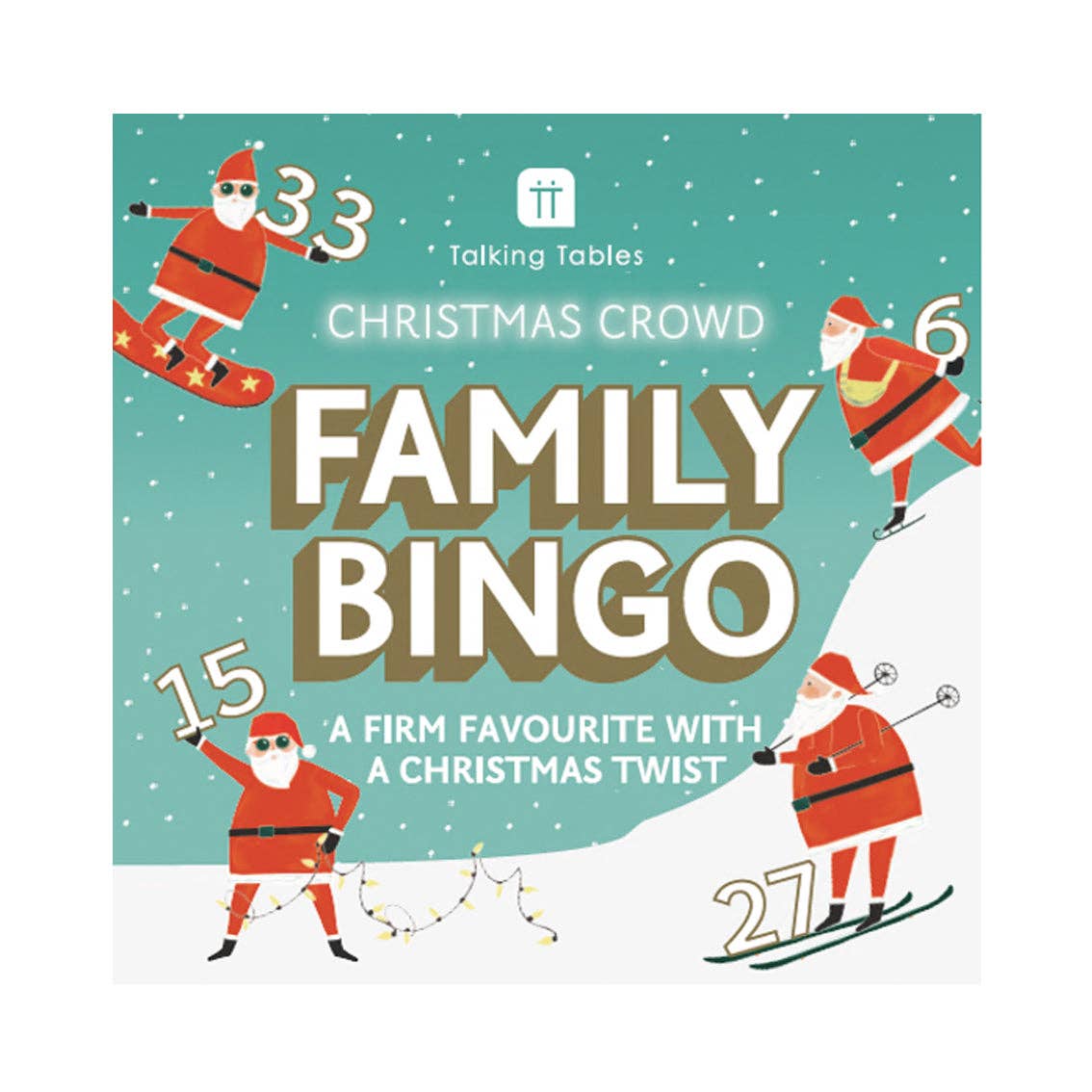 Talking Tables UK – wholesale Board game – Christmas Family Bingo Game | POS Unit | Christmas Games |3