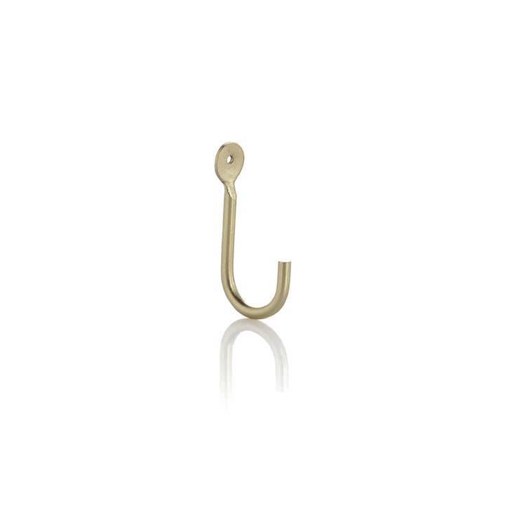 SET OF 12 LUNA J HOOK, GOLD for wholesale by Shiraleah