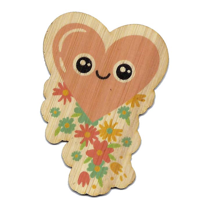 Fleurs Coeur pour la vente par Bamboo Wood Stickers
