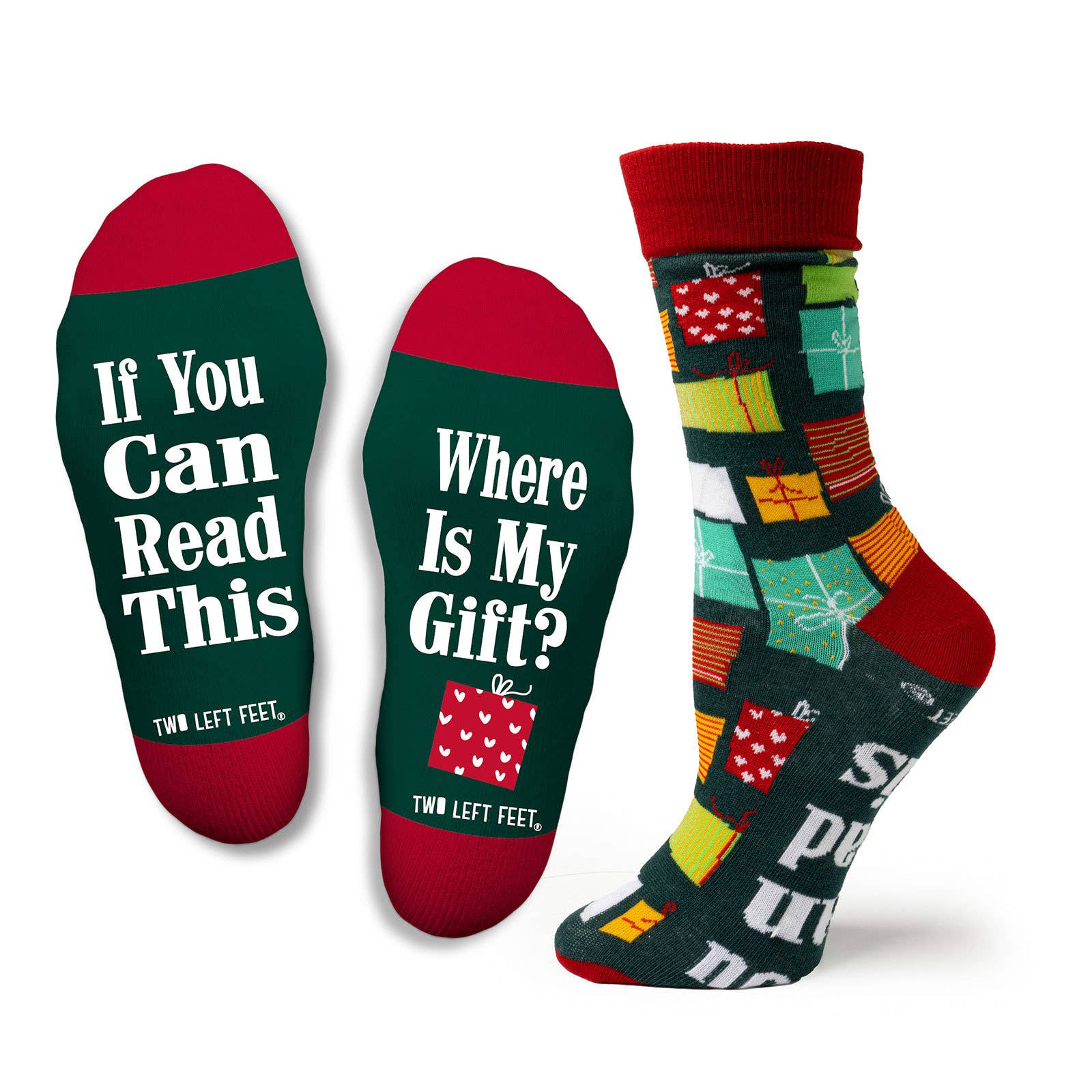 DM Merchandising - Wholesale Socks - Unisex - Two Left Feet Christmas 2nd generation Socks Open Stock5