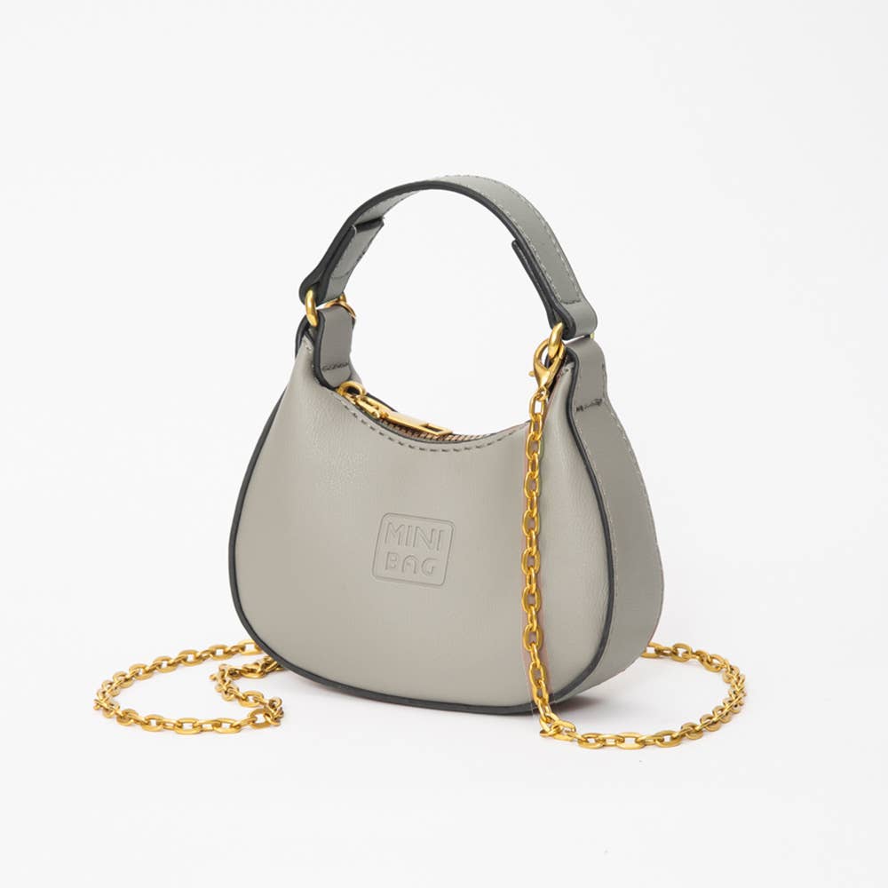 Sensibling Corp. - Wholesale Top Handle Bag - Women's - Faux Leather Chic Mini Hobo Handbag / Crossbody Bag
7