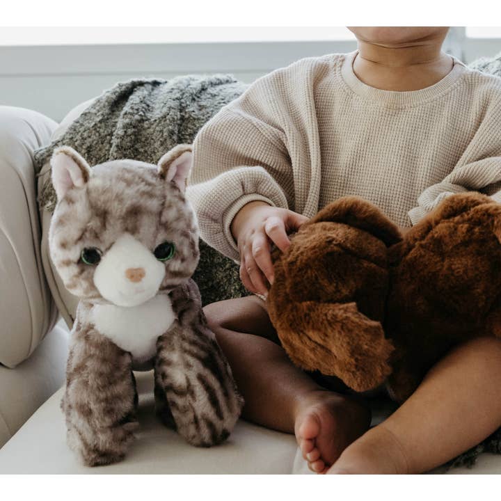 The Petting Zoo - Wholesale Stuffed/Plush Toy - Kids & Baby - 12" (26cm) Grey Tabby Cat Stuffed Plush2