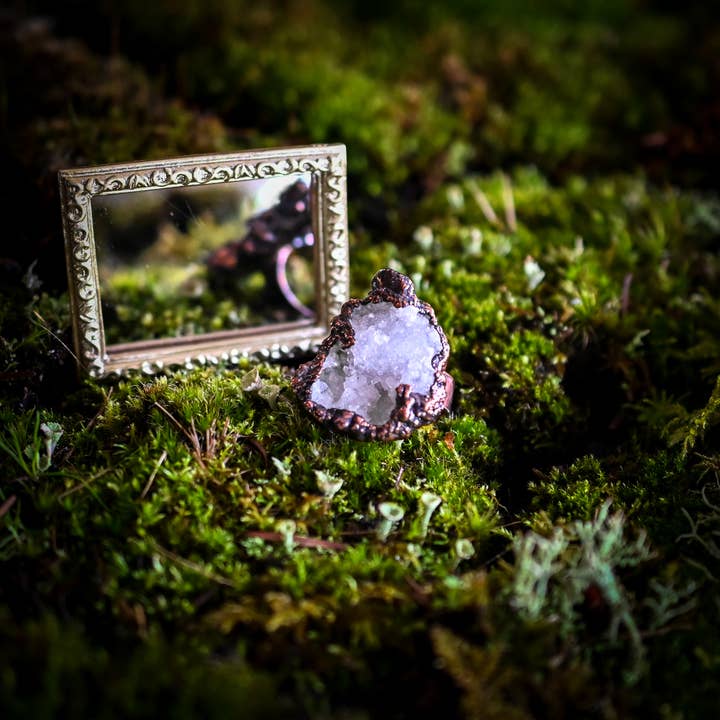 The Wacky Wanderers - Wholesale Cocktail/Statement Ring - Moroccan Geode Cluster Ring Size 83