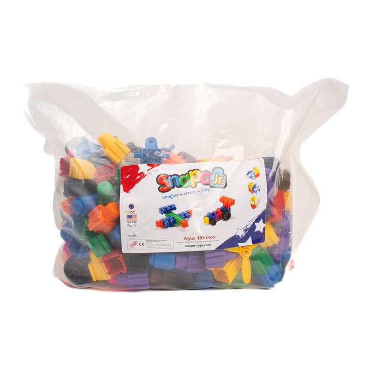 Snapo Jr. Advanced Ultimate Builder's Kit 250 Pieces - STEAM Toy for Infant, Toddlers, and Preschool for wholesale by Snapo Toys