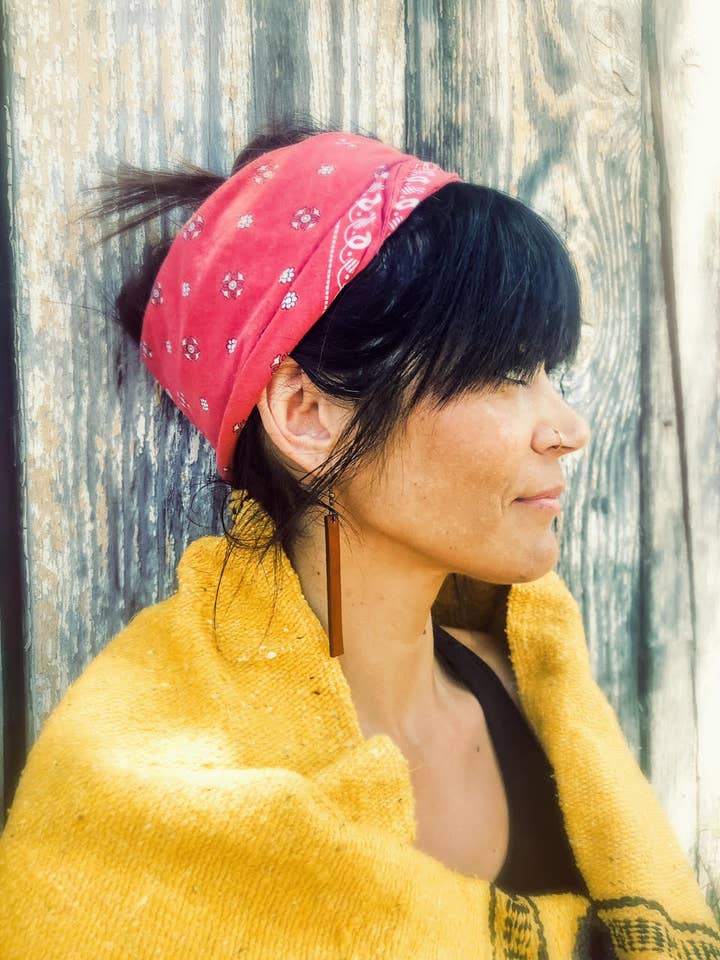 Leather Stem Earrings for wholesale by Rural Roots