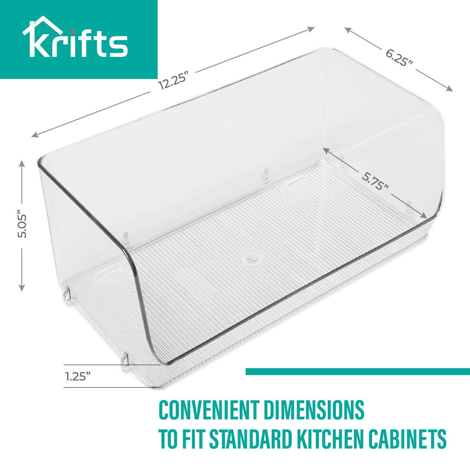 Quality Hangers - Wholesale Kitchen Storage/Organizer - Clear Plastic Storage Bins - Stackable Storage Organizer4