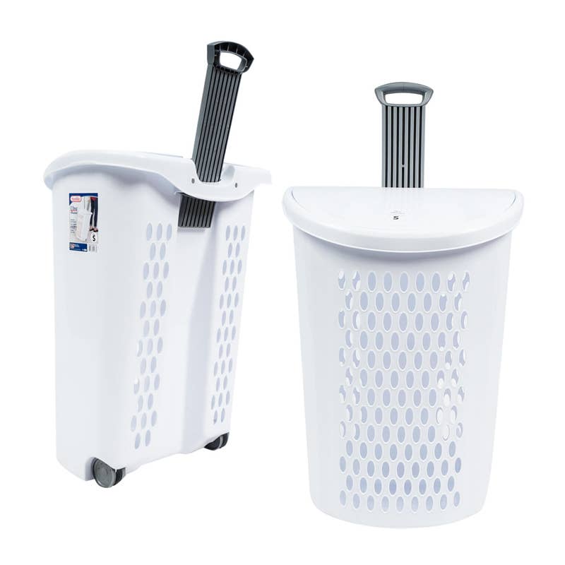 Deluxe Import Trading - Wholesale Laundry Hamper - Sterilite Hamper W/ Wheels  Lid and Handle0