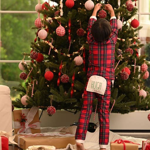 Sugar Bee Clothing - Wholesale Sleepwear set – Kids - Christmas 2025 Pajamas - Kids Buttflap - Tartan0
