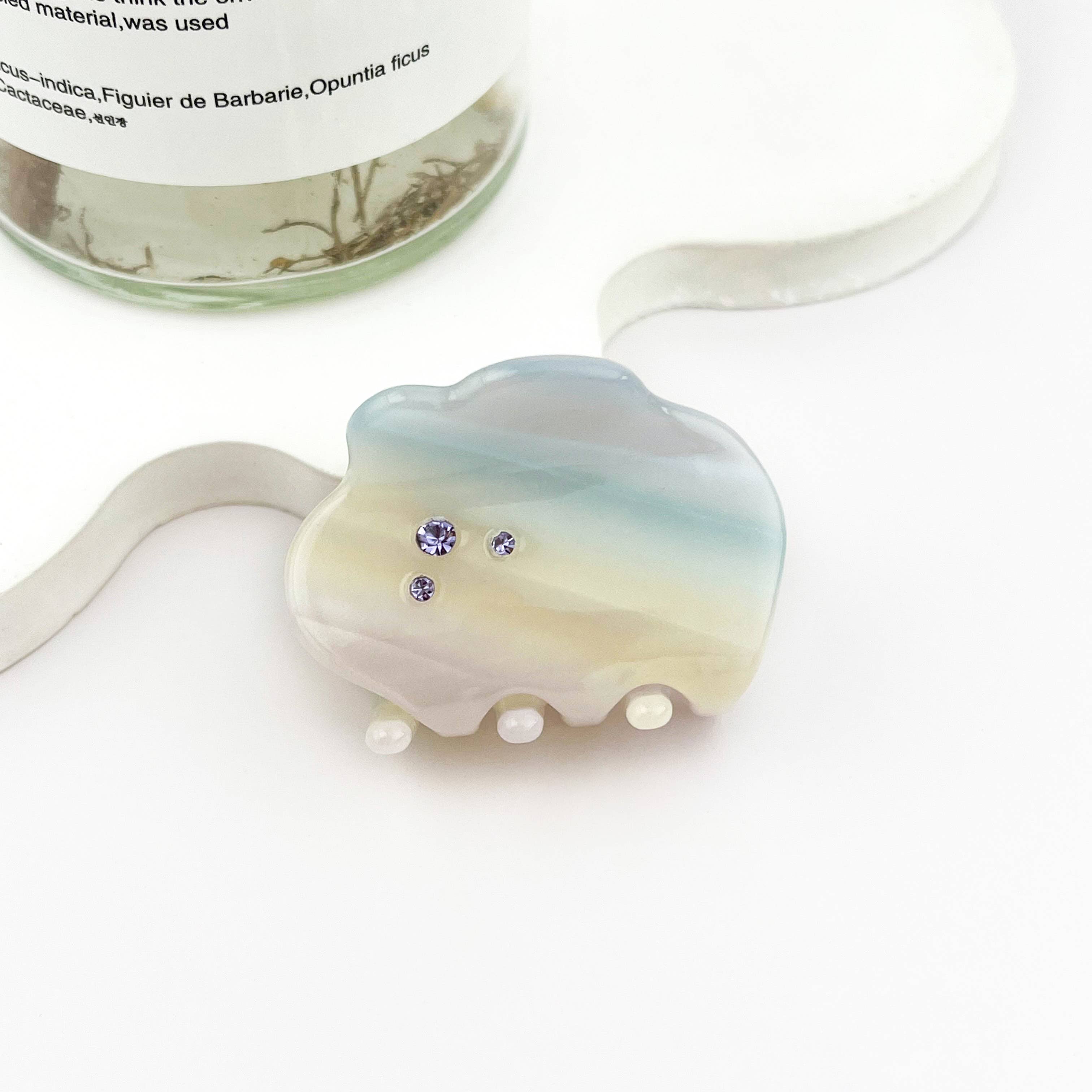 mildstyles - Wholesale Hair Clip - Women's - Dreamy Rhinestone Cloud Acetate Hair Claw Clip4