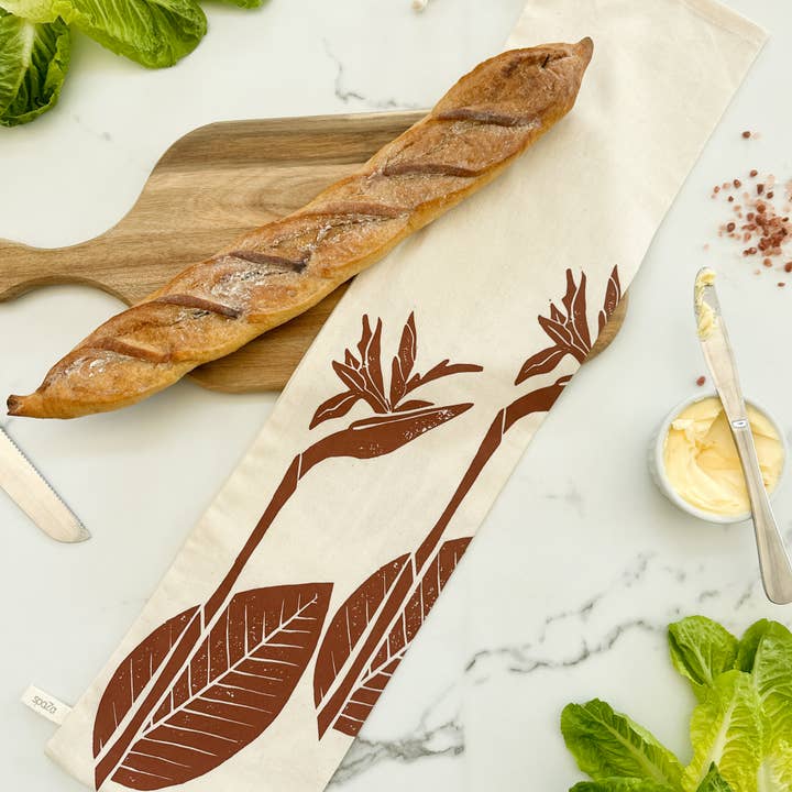 Halo Dish Covers - Wholesale Food Storage Container - Baguette Bag 28" (72cm) long bread storage for large loaf