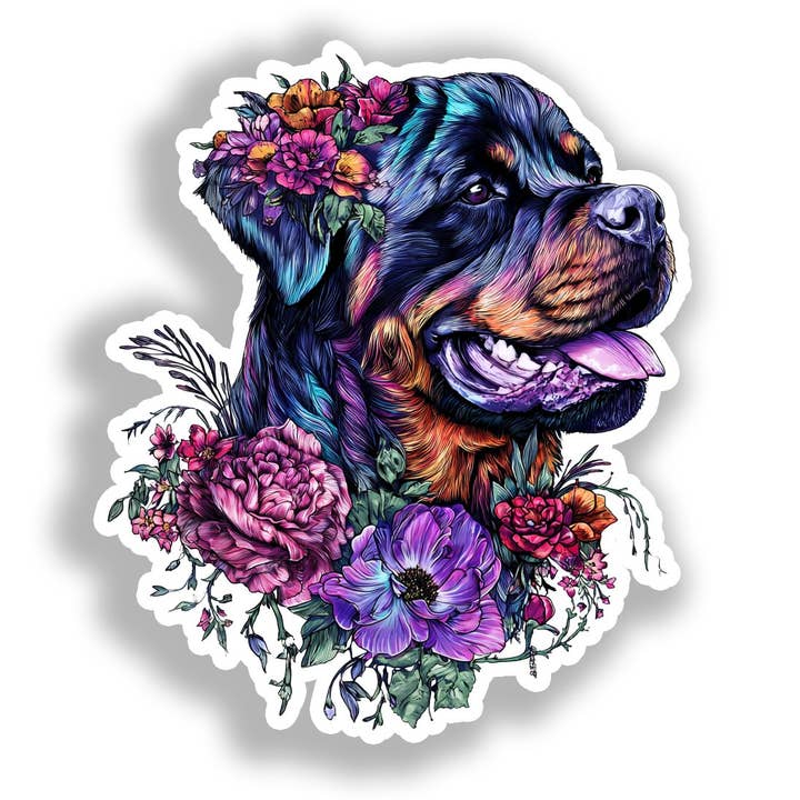 Rottweiler Dog Decal Sticker # A018067 for wholesale by Yoonek Graphics