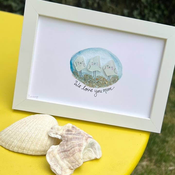 Sook & Hook - Wholesale Art Print - Shore Birds Sea Glass Art10