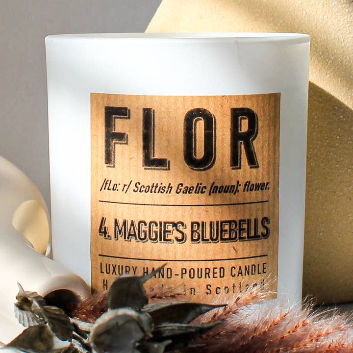 Flor 4: Maggie's Bluebells Luxury Candle for wholesale by Hamilton and Morris Candlemakers