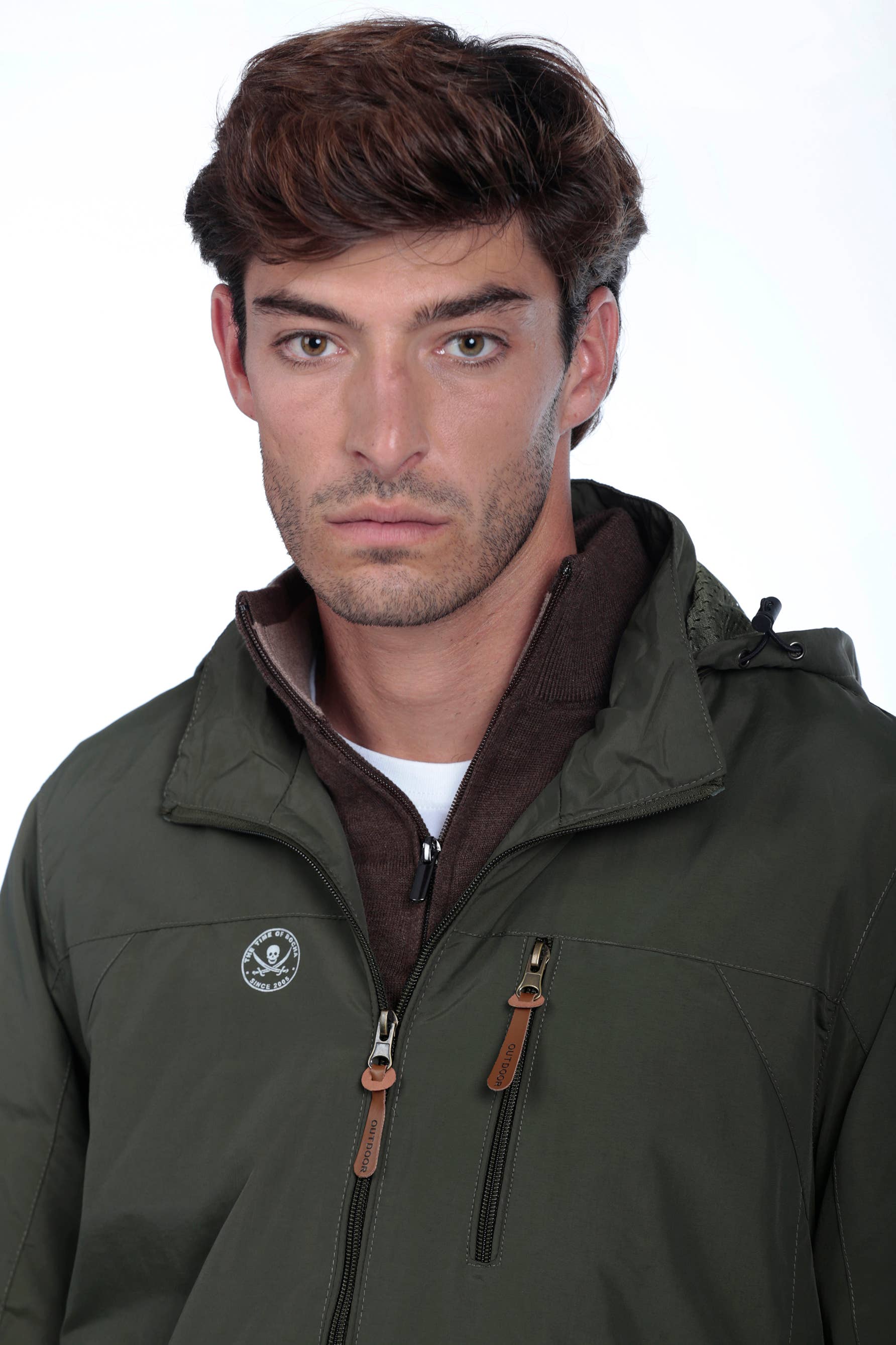 The Time of Bocha - Wholesale Windbreaker - Men's - Men's Windbreaker Army The Time Of Bocha QI1PARMY-GREEN2