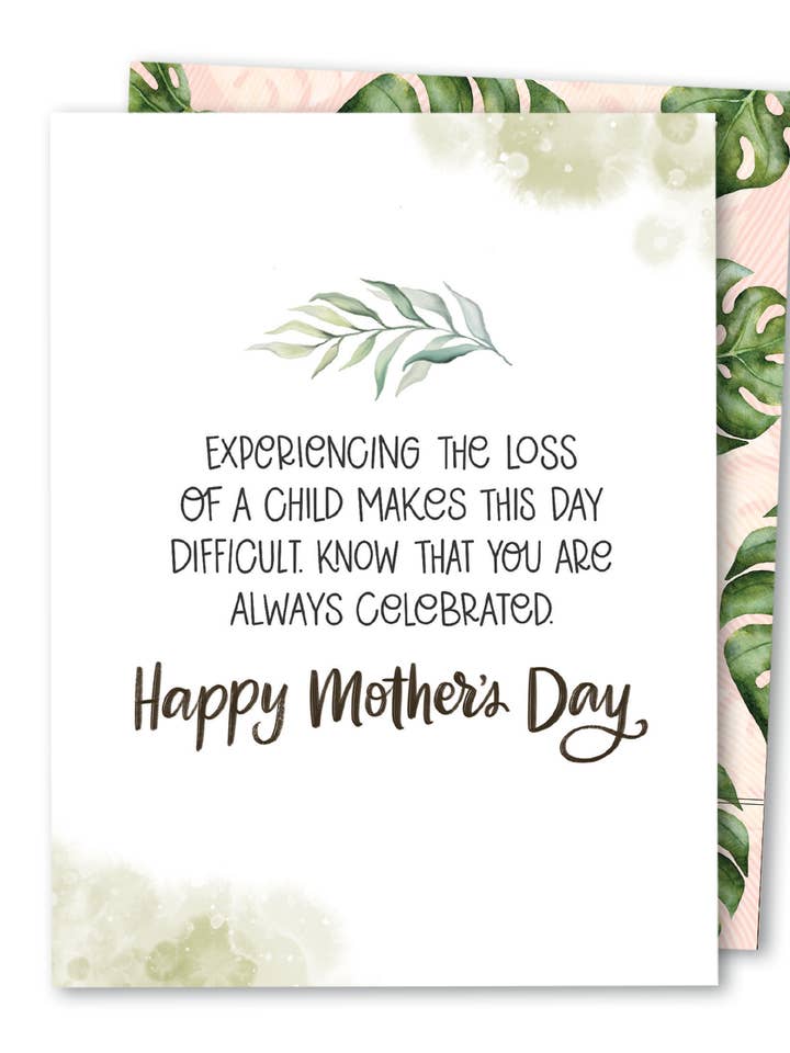 Always Celebrated | Mother's Day Miscarriage Sympathy Card for wholesale by The Noble Paperie