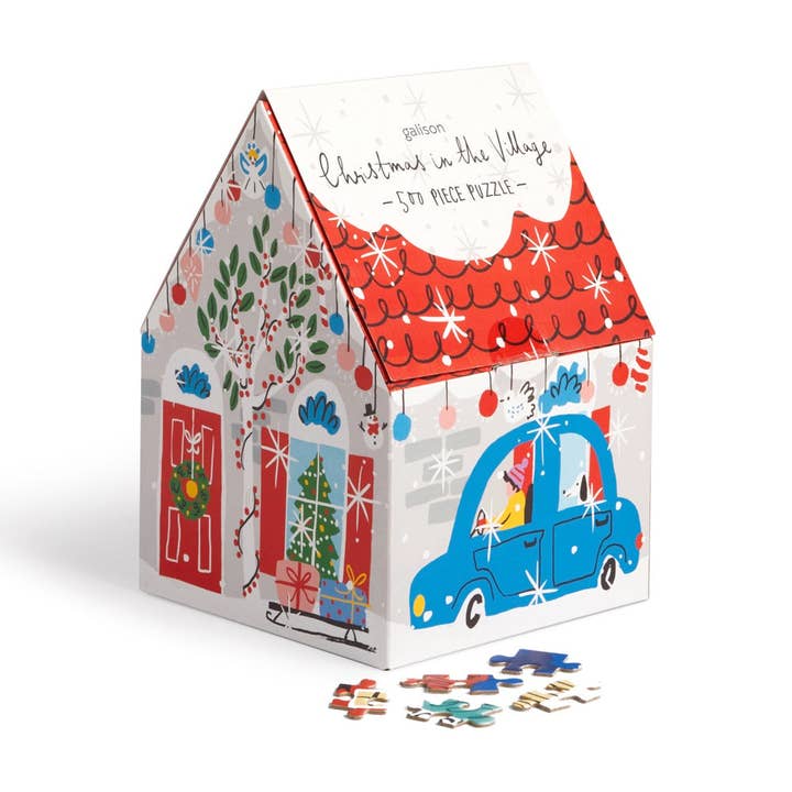 Chronicle Books - Wholesale Puzzle - Adult - Christmas in the Village 500 Piece House Puzzle