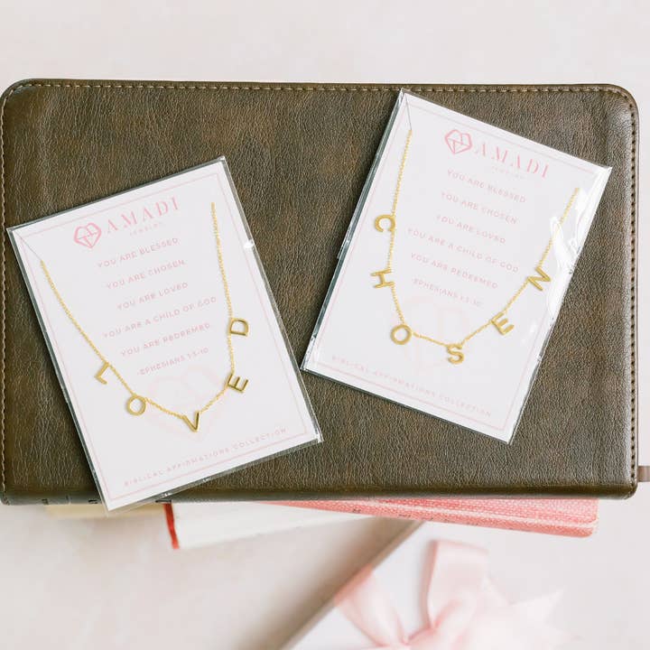 AMADI Jewelry - Wholesale Pendant/Charm Necklace - CHOSEN Necklace in Stainless Steel and Sterling Silver5