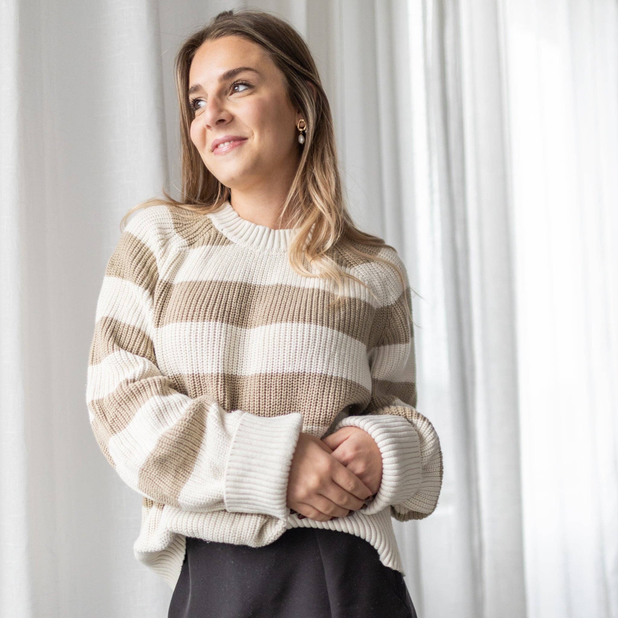 Casual Wear – wholesale Pullovertröja - Dam – Bomullströjor - rayé2