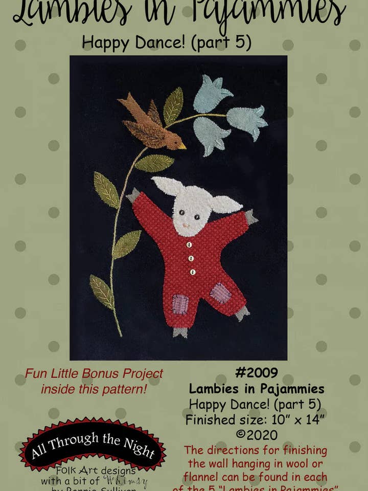 KB2009 Agneaux en pyjamas — danse de la joie pour la vente par All Through The Night