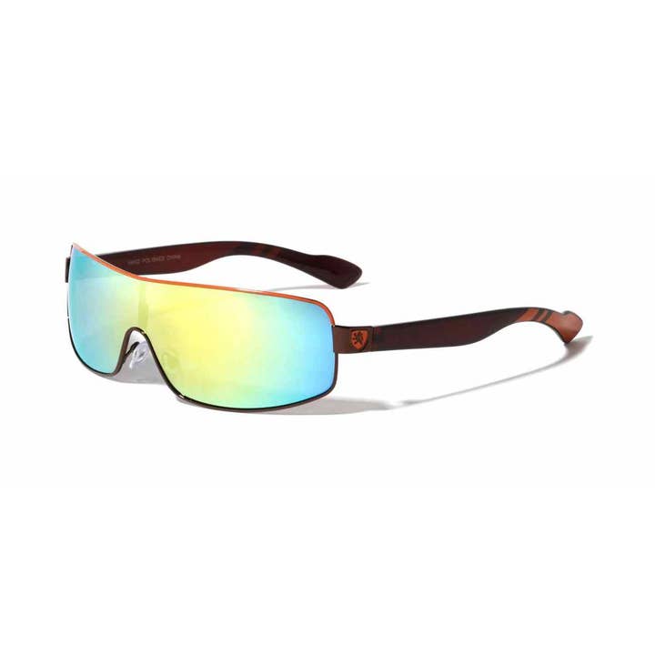 Sunrayzz Imports - Vente Lunettes de soleil – femme - Bouclier miroir Khan Color kn-m3908-cm