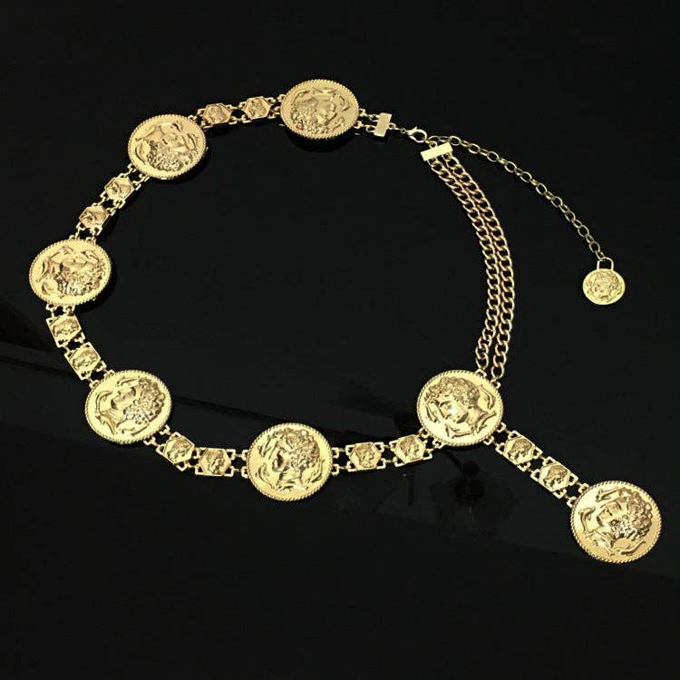 Gold Coins Tassel Waist Chains WA0227 for wholesale on Faire3