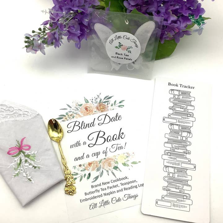 All Little Cute Things - Wholesale Crafts, Hobbies & DIY - Blind Date with a NEW Book and a Cup of Tea Gift Set Vintage2