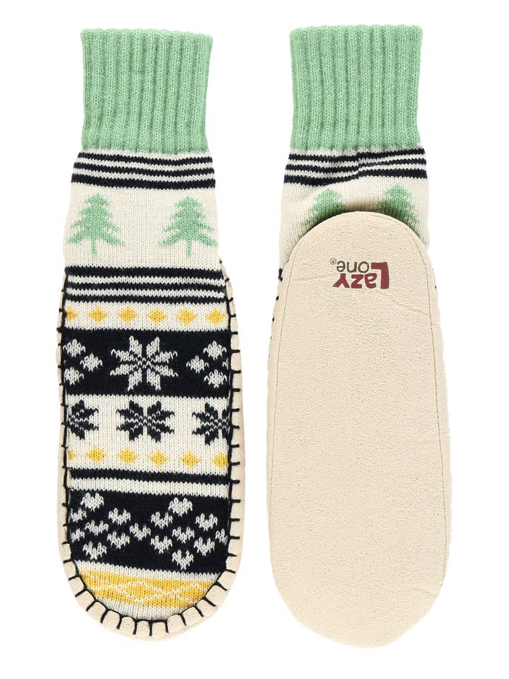 Tree Fair Isle Unisex Mukluk for wholesale by Lazy One