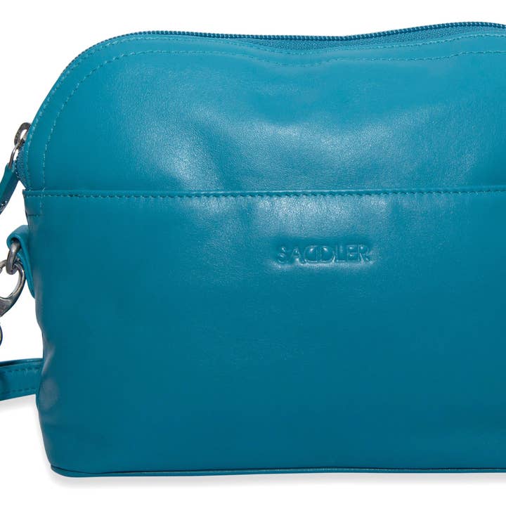 SADDLER - Wholesale Crossbody Bag - Women's - SADDLER BROOKLYN Leather Zip Top Handbag - Adjustable Shoulder Strap, Multiple Pockets - RFID Protected